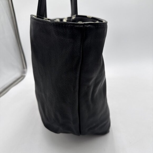 Betsey Johnson Large Black White Polka Dotted Tote Bag Reversible - Picture 11 of 13